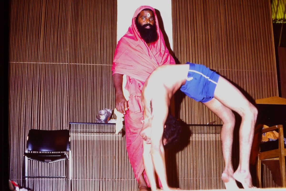 Sri Swamiji performing a homa